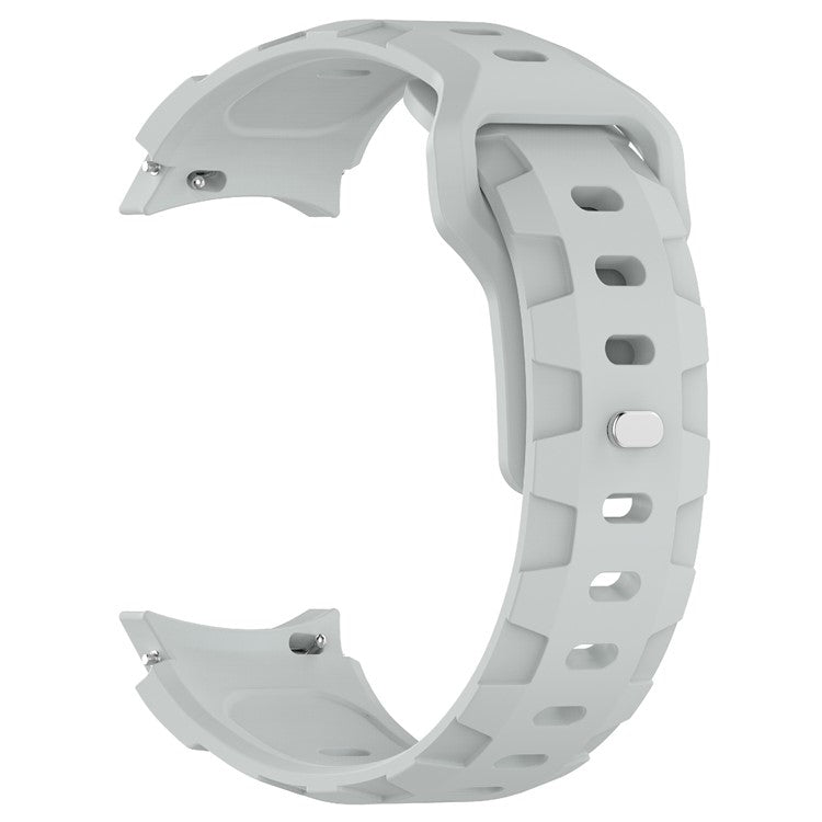 KALEBOL Silicone Band for Samsung Galaxy Watch7 44mm / 40mm Adjustable Watch Strap - Light Grey