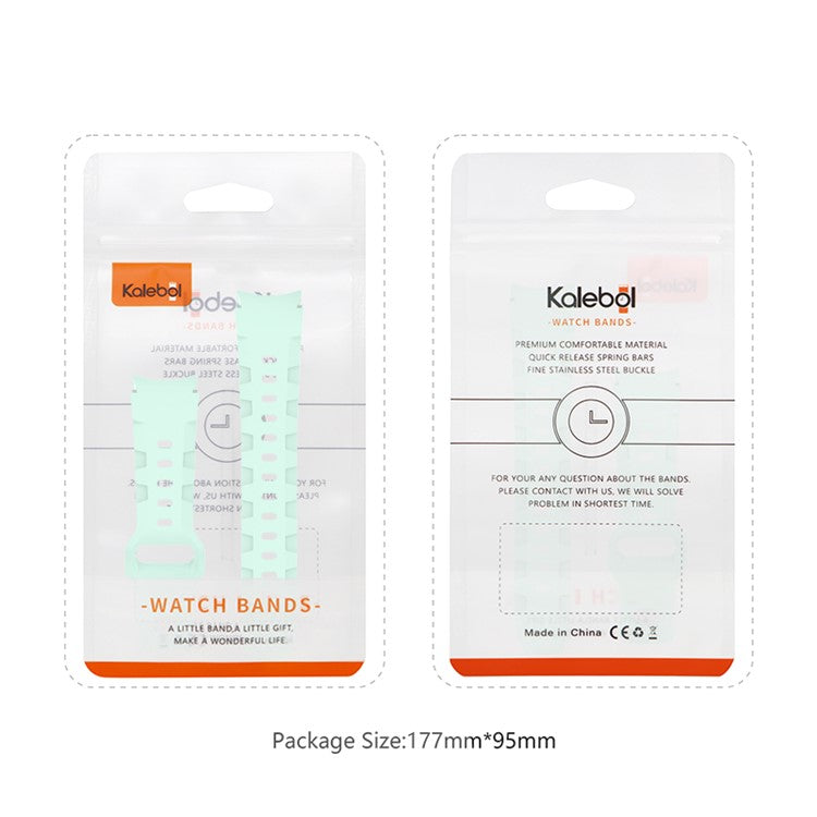 KALEBOL Silicone Band for Samsung Galaxy Watch7 44mm / 40mm Adjustable Watch Strap - Light Grey