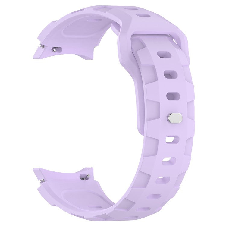 KALEBOL Silicone Band for Samsung Galaxy Watch7 44mm / 40mm Adjustable Watch Strap - Purple