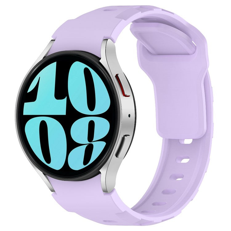 KALEBOL Silicone Band for Samsung Galaxy Watch7 44mm / 40mm Adjustable Watch Strap - Purple