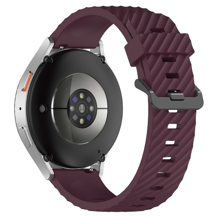 KALEBOL 22mm Silicone Band for Huawei Watch 4 / 4 Pro / GT 4 46mm Tire Pattern Watch Strap - Wine Red