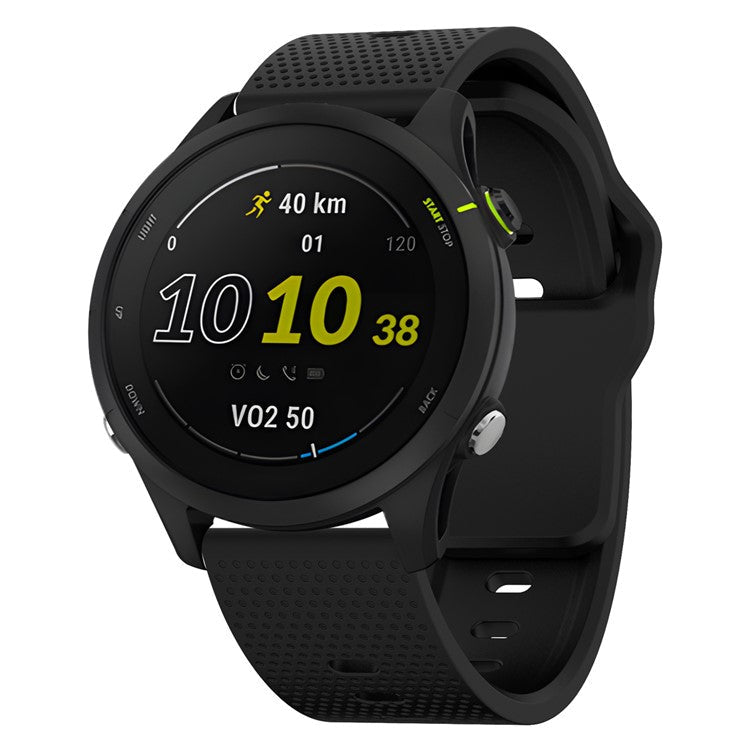 KALEBOL 22mm Strap for Huawei Watch 4 / 4 Pro / GT 4 46mm Dots Silicone Watch Band - Black