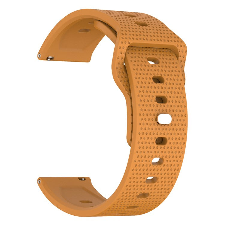 KALEBOL 20mm Strap for Huawei Watch GT 3 42mm / GT 3 Pro 43mm Dots Silicone Watch Band - Yellow