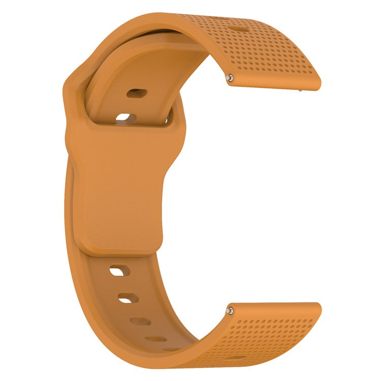 KALEBOL 20mm Strap for Huawei Watch GT 3 42mm / GT 3 Pro 43mm Dots Silicone Watch Band - Yellow