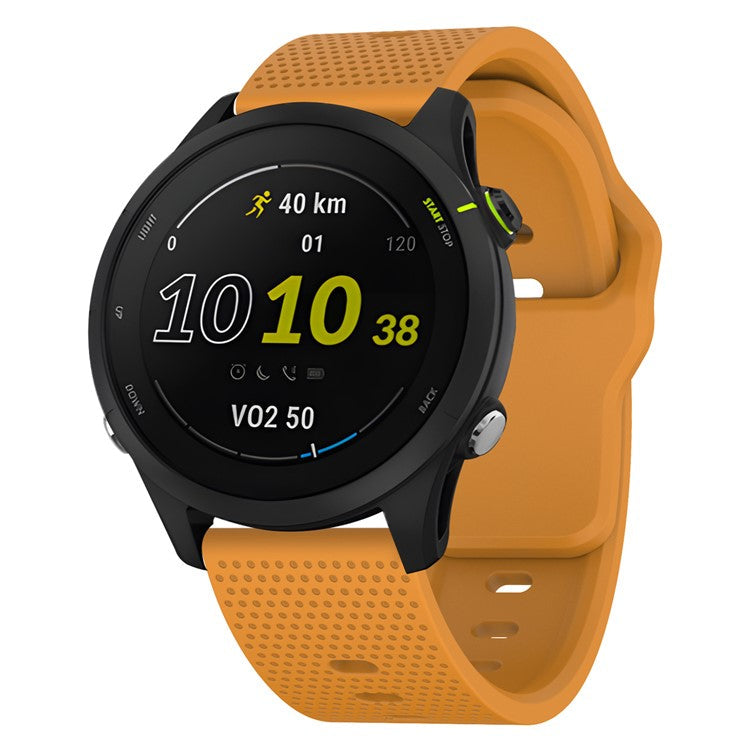 KALEBOL 20mm Strap for Huawei Watch GT 3 42mm / GT 3 Pro 43mm Dots Silicone Watch Band - Yellow