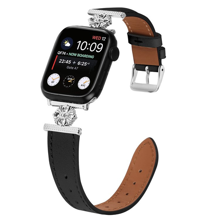 Watch Band for Apple Watch Series 10 46mm / Ultra 2 / Ultra 49mm / 9 8 7 45mm / SE (2023) SE (2022) SE 6 5 4 44mm / 3 2 1 42mm Strap - Black