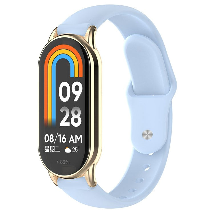 Replacment Band for 12mm Universal Smart Watch Reverse Buckle Silicone Watch Strap - Blue