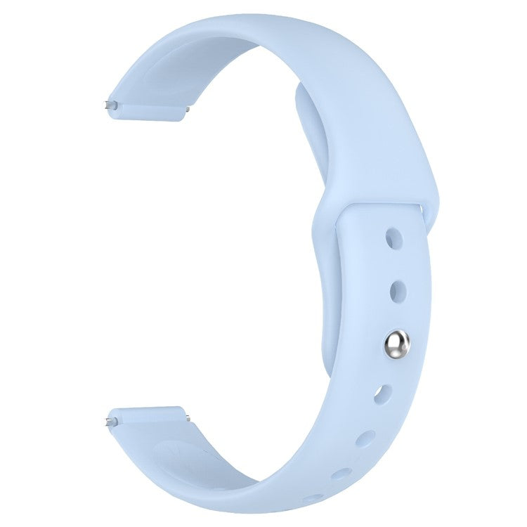 Replacment Band for 12mm Universal Smart Watch Reverse Buckle Silicone Watch Strap - Blue