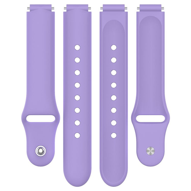 Replacment Band for 12mm Universal Smart Watch Reverse Buckle Silicone Watch Strap - Blue