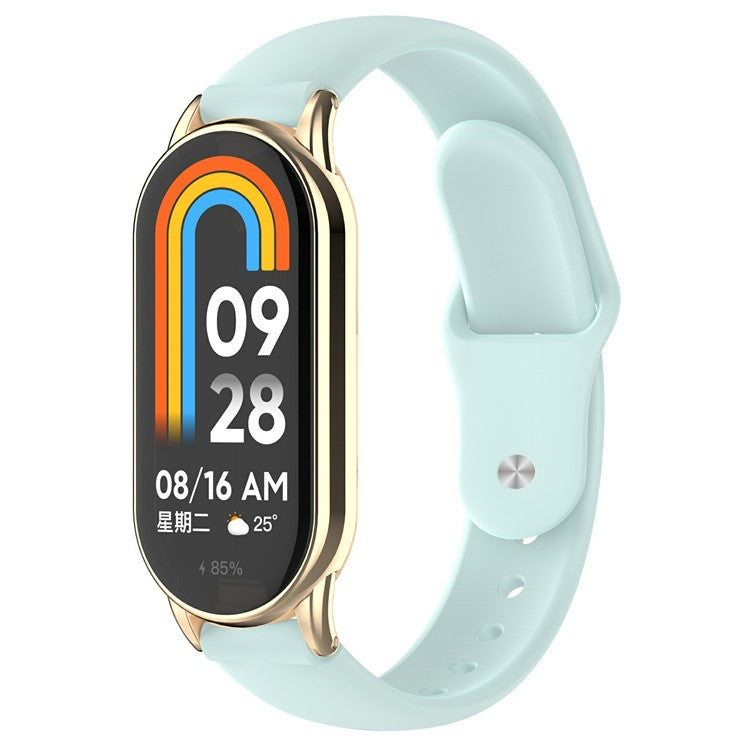 Replacment Band for 12mm Universal Smart Watch Reverse Buckle Silicone Watch Strap - Baby Blue