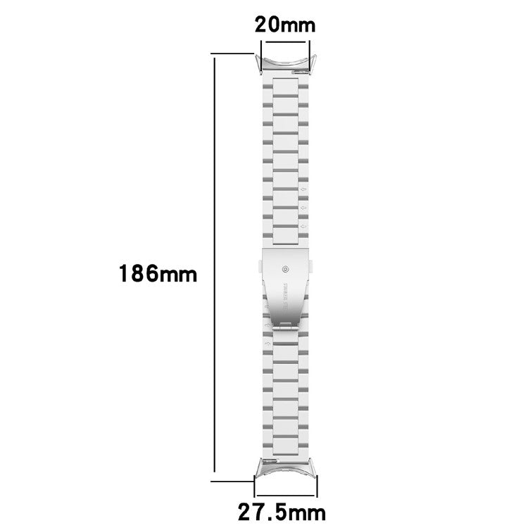 For Google Pixel Watch 3 41mm / Watch 2 / Pixel Watch Strap Replacement Stainless Steel Watch Band - Silver