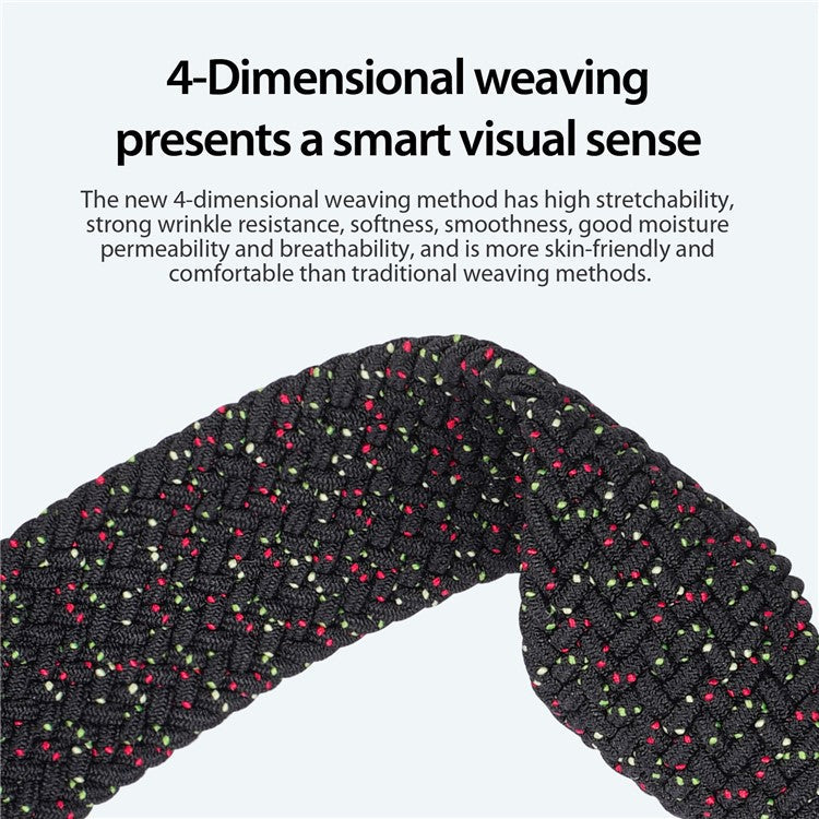 DUX DUCIS Mixture Pro Series For Samsung Galaxy Watch Ultra 47mm Nylon Braided Watch Band Magnetic Strap - Black