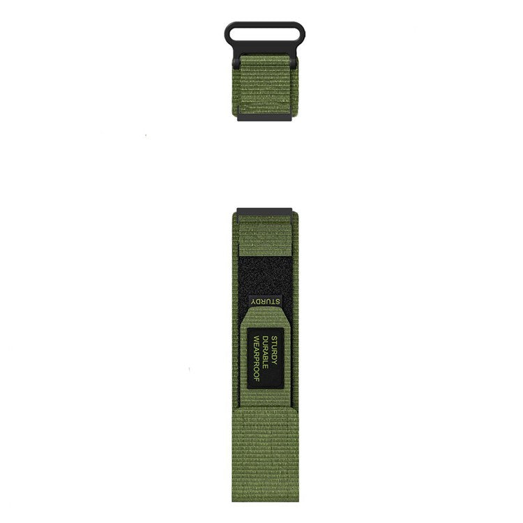 24mm Nylon Watch Band for Suunto 9 / 7 / Spartan Sport Wrist HR Baro Loop Fastener Strap - Army Green