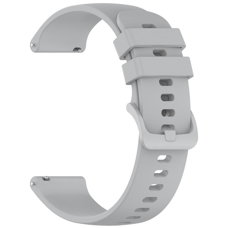 For Garmin Approach S50 / vivoactive 5 Silicone Watch Band 20mm Quick Release Replacement Strap - Grey