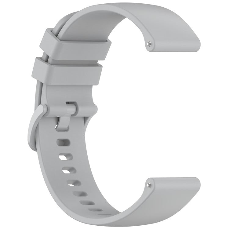 For Garmin Approach S50 / vivoactive 5 Silicone Watch Band 20mm Quick Release Replacement Strap - Grey