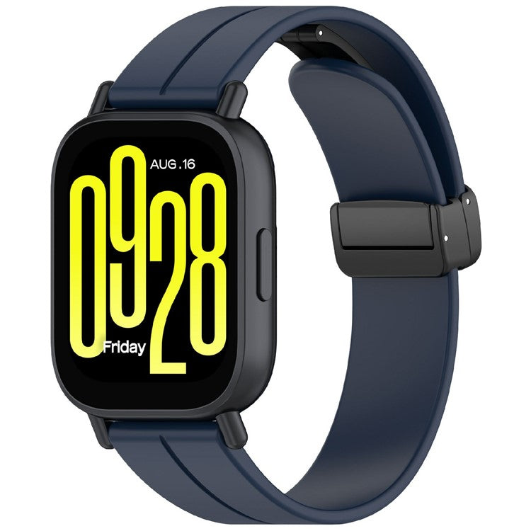 Watch Band for Xiaomi Redmi Watch 5 Active / Watch 5 Lite / Huawei Watch GT 5 46mm Universal 22mm Silicone Strap - Midnight Blue