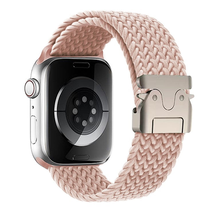 Strap for Apple Watch Series 10 42mm / 9 8 7 41mm / SE (2023) SE (2022) SE 6 5 4 40mm / 3 2 1 38mm Woven Watch Band - Pink