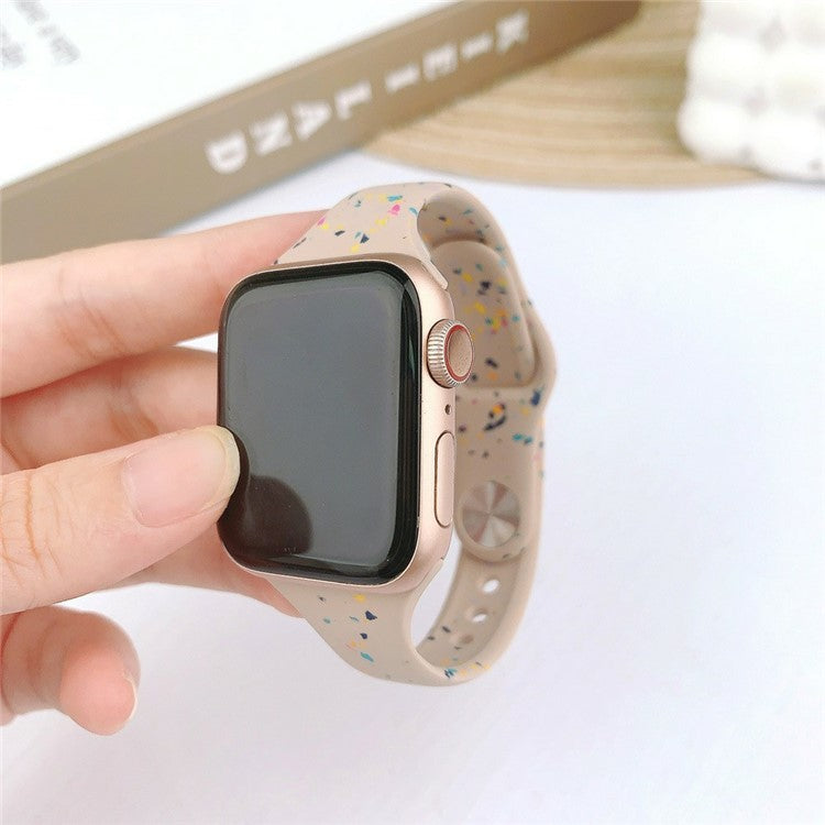 Silicone Strap for Apple Watch Series 10 42mm / 9 8 7 41mm / SE (2023) SE (2022) SE 6 5 4 40mm / 3 2 1 38mm Watch Band - Soft Mint