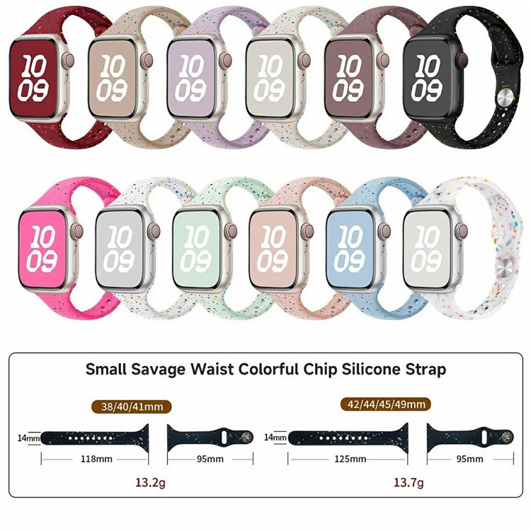 Silicone Strap for Apple Watch Series 10 42mm / 9 8 7 41mm / SE (2023) SE (2022) SE 6 5 4 40mm / 3 2 1 38mm Watch Band - Soft Mint