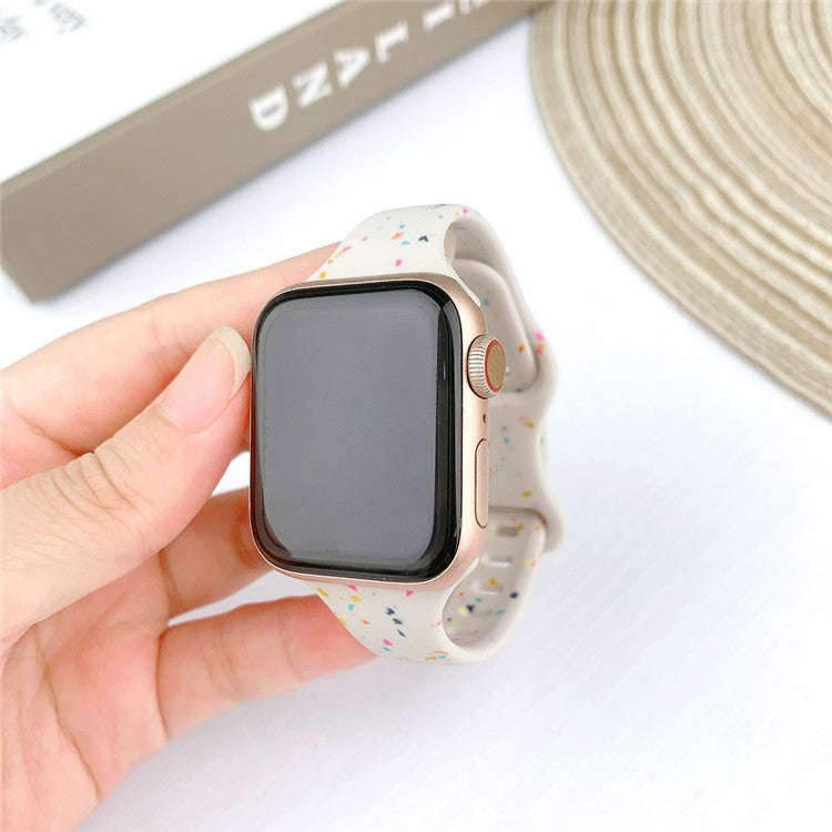 Strap for Apple Watch Series 10 42mm / 9 8 7 41mm / SE (2023) SE (2022) SE 6 5 4 40mm / 3 2 1 38mm Silicone Band - Black