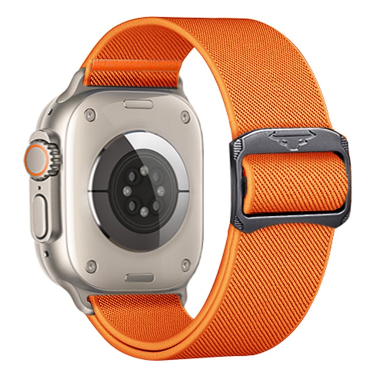 KALEBOL Nylon Strap for Apple Watch Series 10 42mm / 9 8 7 41mm / SE (2023) SE (2022) SE 6 5 4 40mm / 3 2 1 38mm Elastic Band - Orange