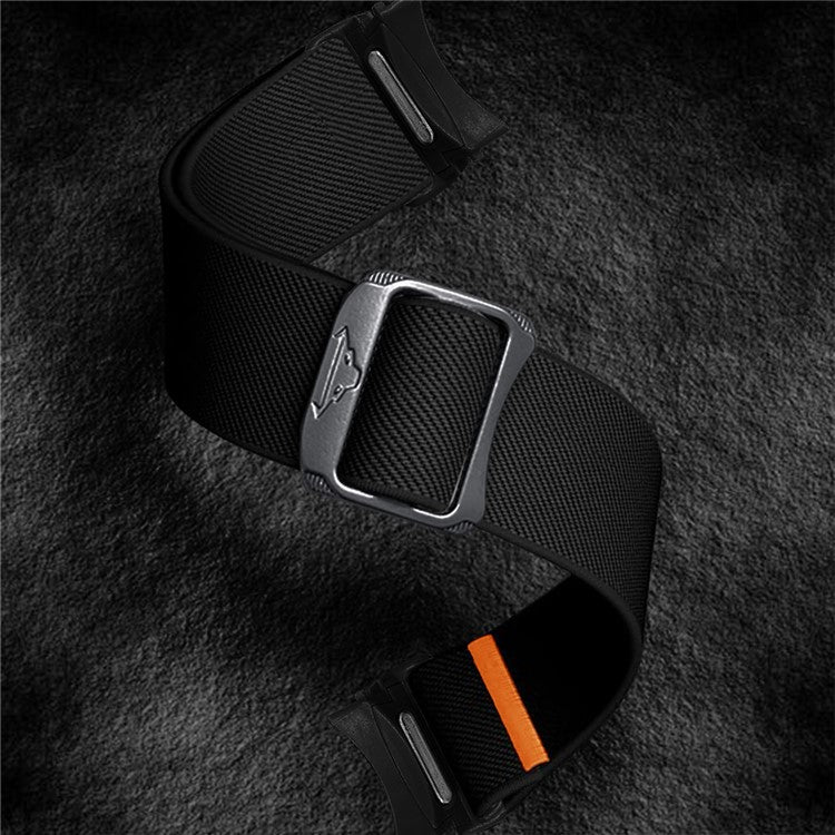 KALEBOL Watch Strap for Samsung Galaxy Watch FE 40mm / Watch7 / Watch6 / Watch 5 / Watch4 Nylon Elastic Band - Black