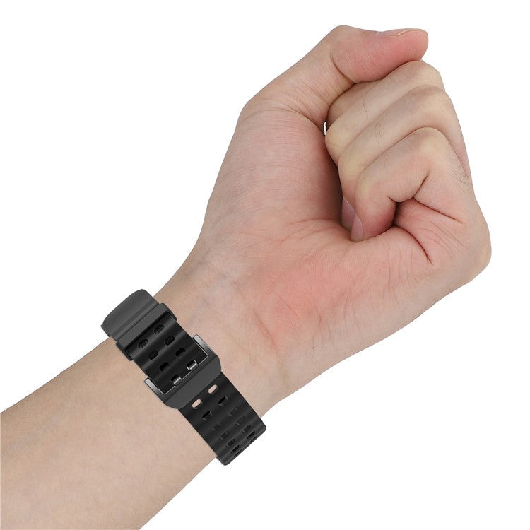 26mm Silicone Strap for Garmin Fenix 8 51mm / Enduro 3 / Enduro 2 Quick Release Ocean Watch Band - Black