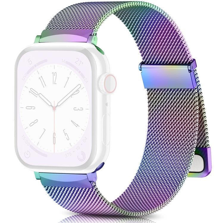 For Apple Watch 10 46mm / Ultra 2 / Ultra 49mm / 9 8 7 45mm / SE (2023) SE (2022) SE 6 5 4 44mm / 3 2 1 42mm Metal Strap Watchband - Multi-color