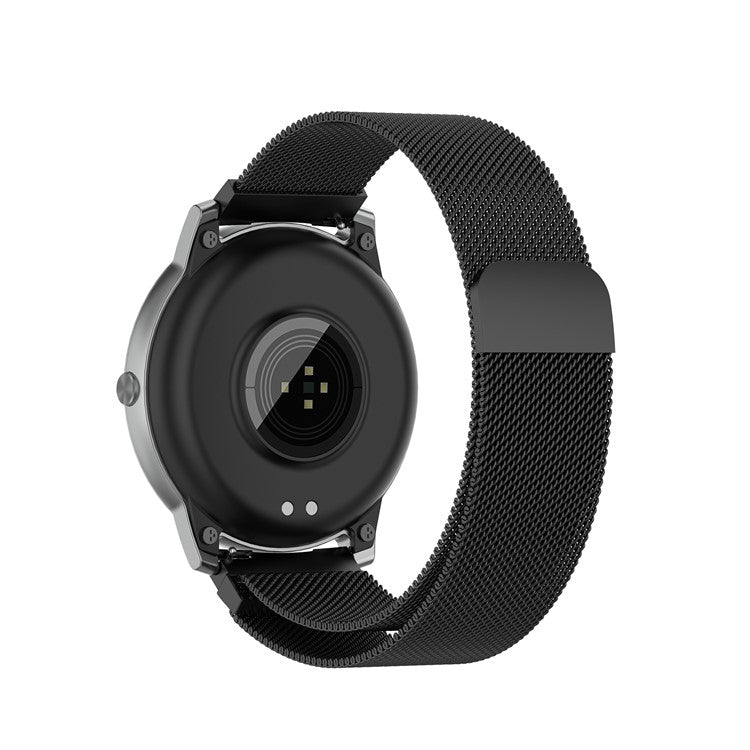 Milanese Stainless Steel Fine Mesh Smart Watch Strap Replacement for Xiaomi Haylou Solar LS05 - Black Blue