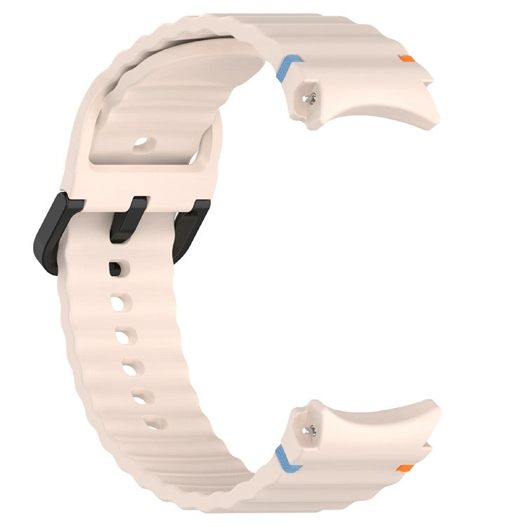 For Samsung Galaxy Watch7 44mm / 40mm / Watch FE 40mm / Watch6 40mm / 44mm Replacement Band Silicone Watch Strap - Pink