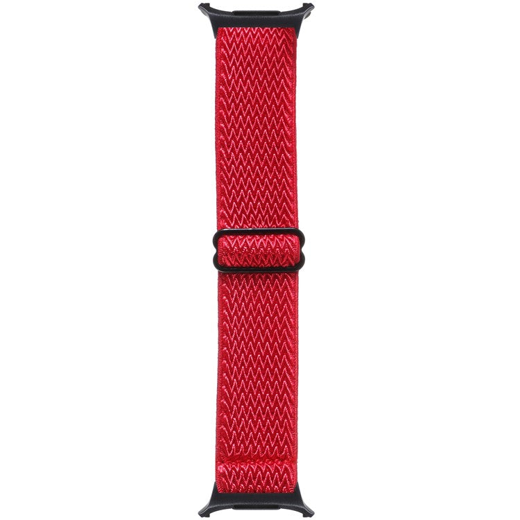 For Samsung Galaxy Watch Ultra 47mm Woven Watchband Wave Texture Watch Strap - Red