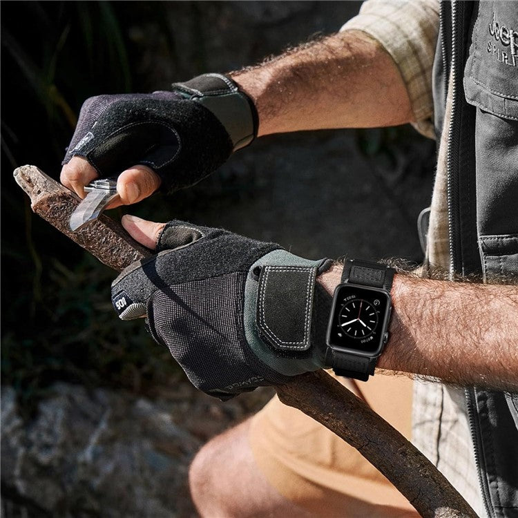 KALEBOL For Huawei Watch GT 5 Pro 46mm / GT 5 46mm 3-ring Nylon Strap Universal 22mm Watch Band - Camouflage