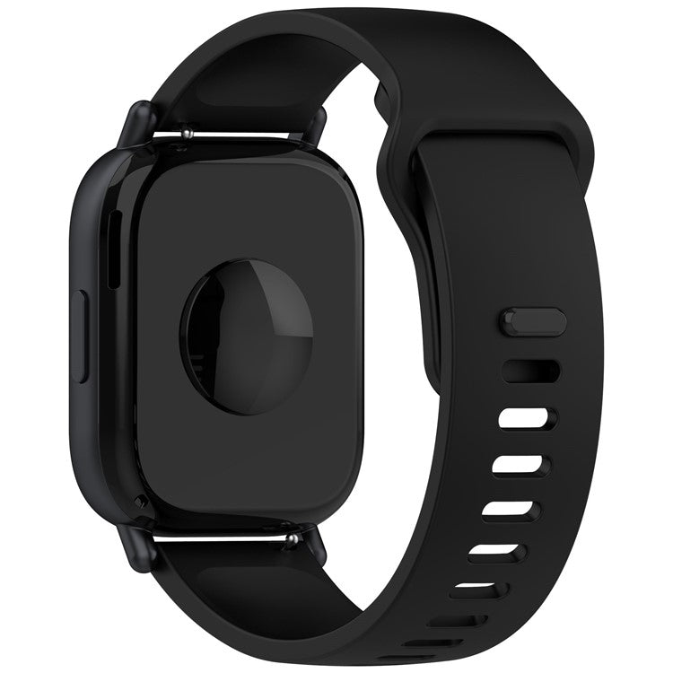 Silicone Strap for Xiaomi Redmi Watch 5 Active Watch Band Adjustable Watchband Replacement - Black