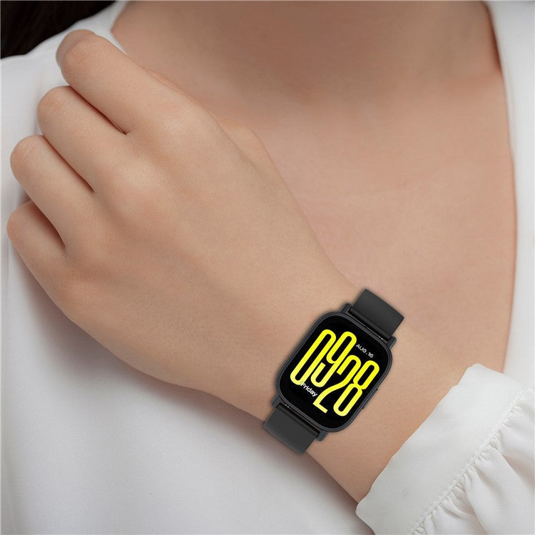 Silicone Strap for Xiaomi Redmi Watch 5 Active Watch Band Adjustable Watchband Replacement - Black