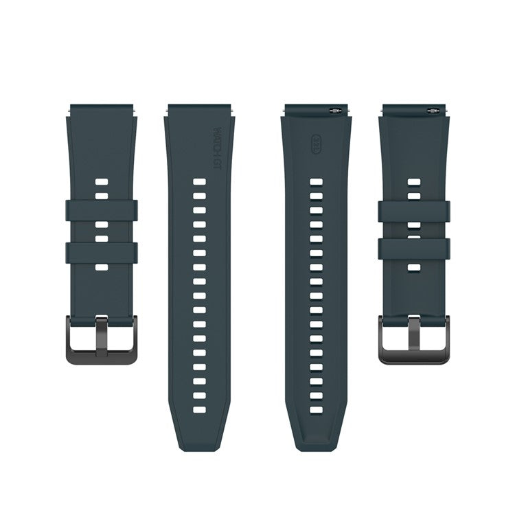 22MM Soft Silicone Watch Band Strap Replacement for Huawei Watch GT 2 Pro - Blackish Green