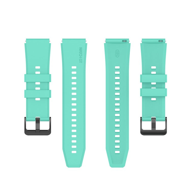 22MM Soft Silicone Watch Band Strap Replacement for Huawei Watch GT 2 Pro - Cyan