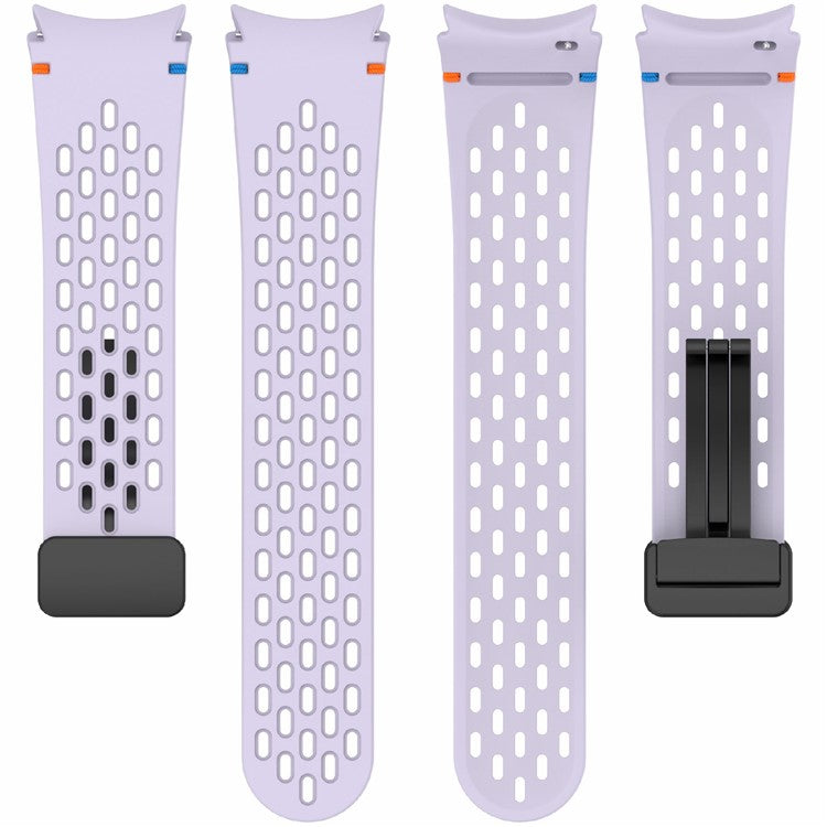 Silicone Watch Band for Samsung Galaxy Watch7 / Watch6 / Watch6 Classic / Watch 5 / Watch 5 Pro / Watch4 / Watch4 Classic / Watch FE Breathable Sport Strap - Yellow