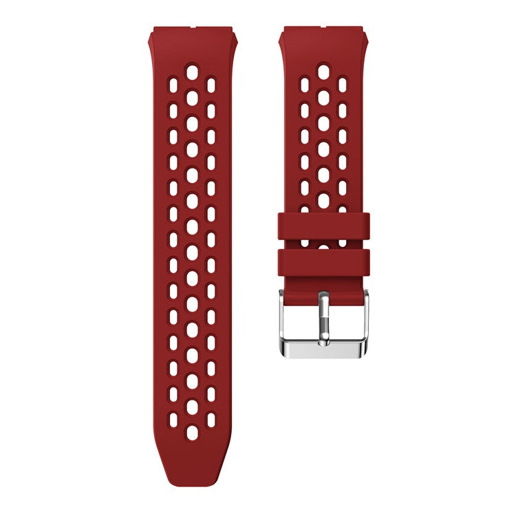 22MM Soft Silicone Watch Band Strap Replacement for Huawei Watch GT 2e - Red