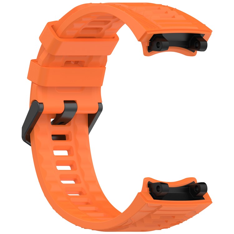 For Huami Amazfit T-Rex 3 Silicone Watch Band Breathable Soft Strap - Orange