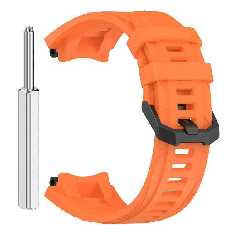 For Huami Amazfit T-Rex 3 Silicone Watch Band Breathable Soft Strap - Orange
