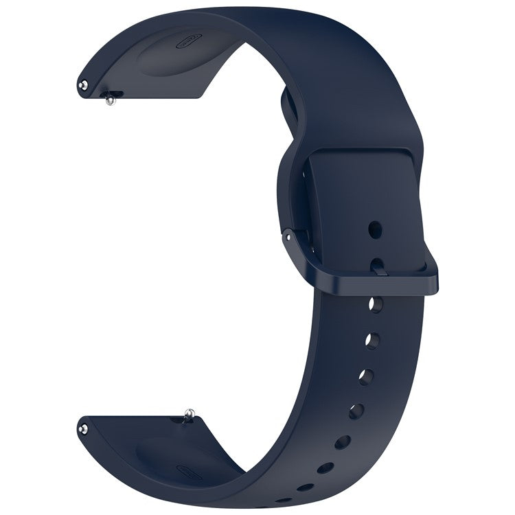 For Xiaomi Redmi Watch 5 Lite Band Waterproof Sweatproof Soft Silicone Sport Strap - Dark Blue