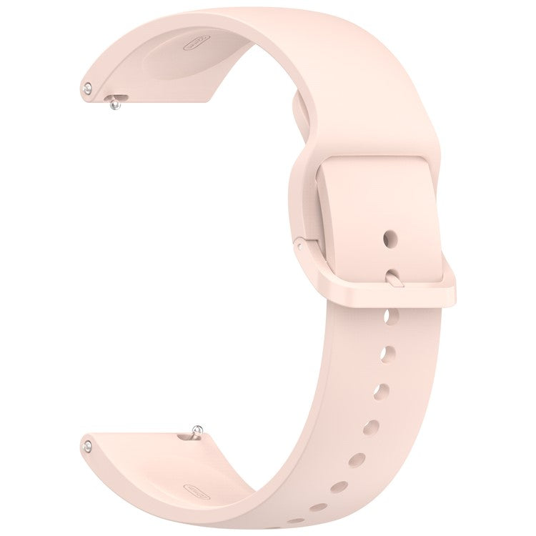 For Xiaomi Redmi Watch 5 Lite Band Waterproof Sweatproof Soft Silicone Sport Strap - Light Pink