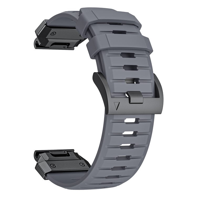 26mm Fluorubber Strap for Garmin Fenix 8 51mm / Enduro 3 / Instinct 2X Universal Watch Band - Grey