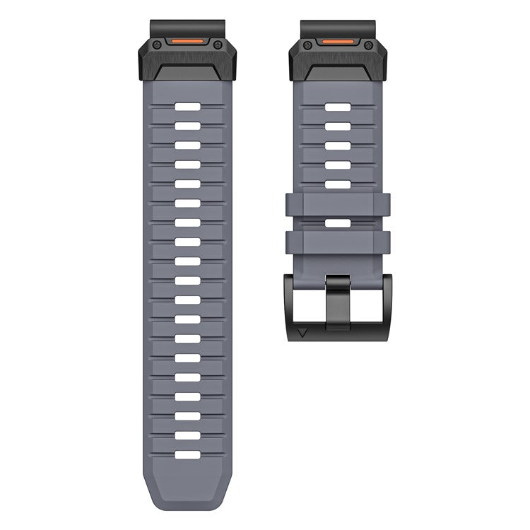 26mm Fluorubber Strap for Garmin Fenix 8 51mm / Enduro 3 / Instinct 2X Universal Watch Band - Grey