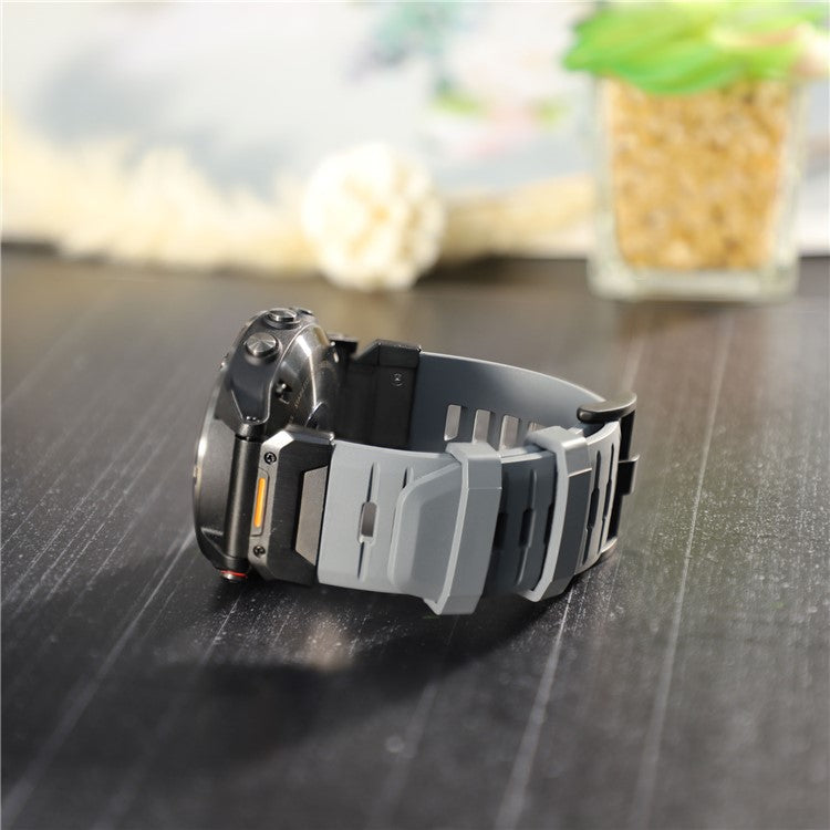 26mm Fluorubber Strap for Garmin Fenix 8 51mm / Enduro 3 / Instinct 2X Universal Watch Band - Grey