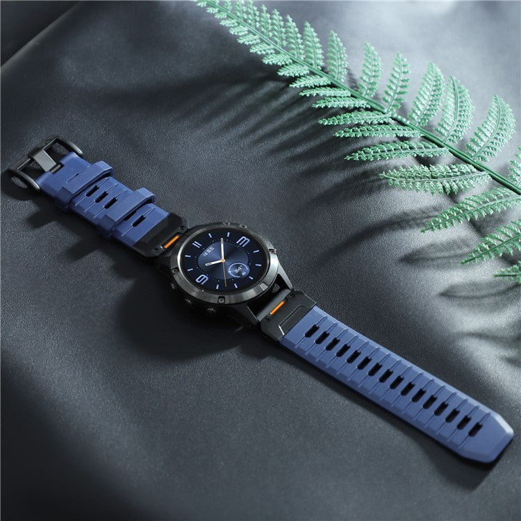 26mm Fluorubber Strap for Garmin Fenix 8 51mm / Enduro 3 / Instinct 2X Universal Watch Band - Blue