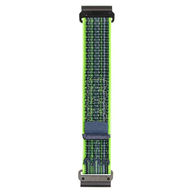 26mm Quick Release Nylon Watch Band for Garmin Fenix 8 51mm / Fenix 7X / 6X - Green