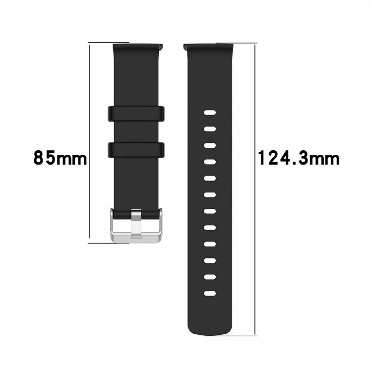 For EmeTerm Fashion Replacement Strap Soft Silicone Wristband - Dark Grey