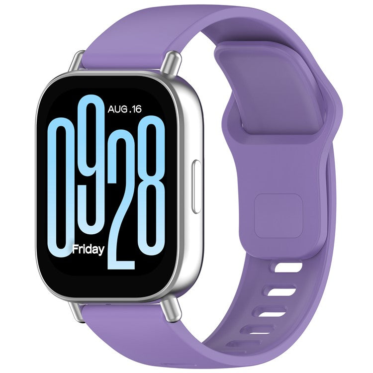 For Xiaomi Redmi Watch 5 Active Silicone Watch Band Colorful Buckle Wrist Strap - Lavender Purple