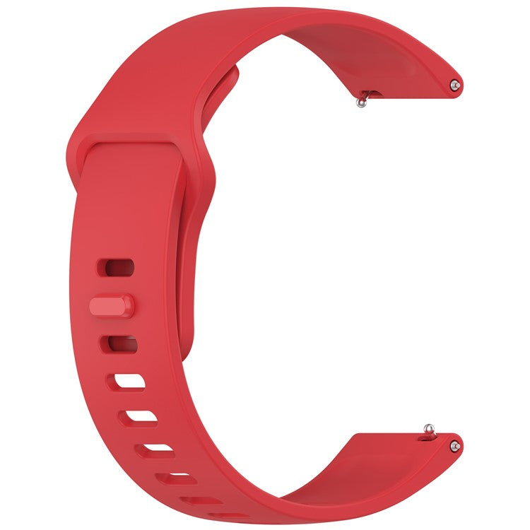 For Xiaomi Redmi Watch 5 Active Silicone Watch Band Colorful Buckle Wrist Strap - Red